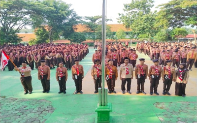 Apel Pelepasan Kontingen Jambore Daerah Kabupaten Tuban Pangkalan MTsN 2 Tuban