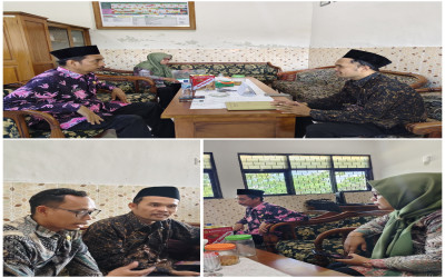 Pengawas Madrasah Dampingi Pengisian RKM-RKJM, Sosialisasikan Aplikasi MAGIS, dan Monitoring SAT di MTsN 2 Tuban