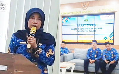 Kepala MTsN 2 Tuban Hadiri Rapat Dinas di Aula PLHUT Kemenag Tuban