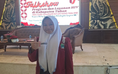 Siswa MTsN 2 Tuban Ikuti Talkshow Program dan Layanan HIV di Pendopo Kabupaten Tuban