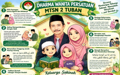 Pertemuan Rutin DWP MTsN 2 Tuban Perkuat Silaturahmi dan Pembinaan Keluarga
