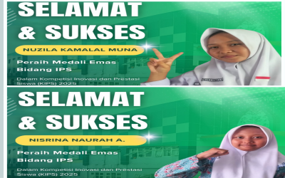 Dua Siswi MTsN 2 Tuban Sabet Medali Emas IPS di KIPS 2025